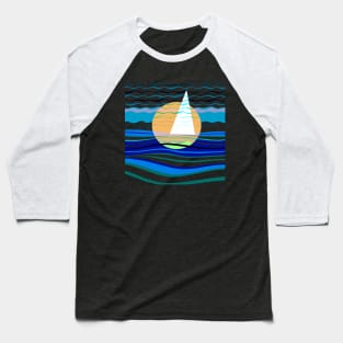 Sailing Geometry Baseball T-Shirt